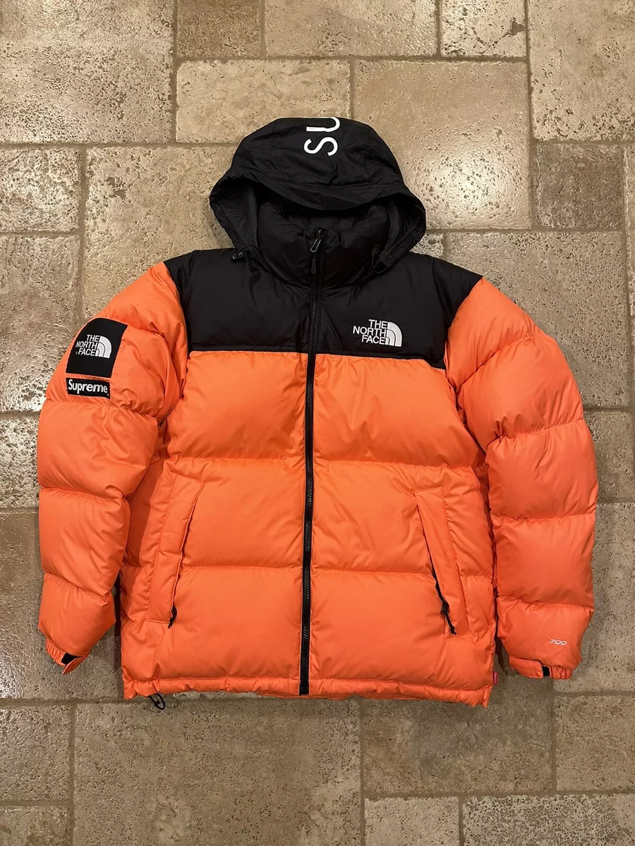 Supreme x TNF The North Face Orange Nuptse Puffer Jacket