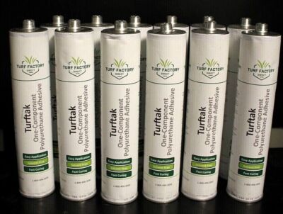 12(10oz Tubes)Turftak 1128 One-Component Polyurethane Adhesive - See Description
