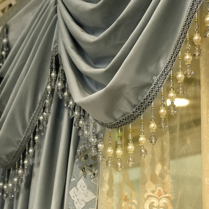 high-class European thick France velvet fabric solid cloth curtain valance N187* - Image 3 of 4