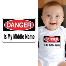 Baby Bodysuit - Danger Is My Middle Name Baby Clothes