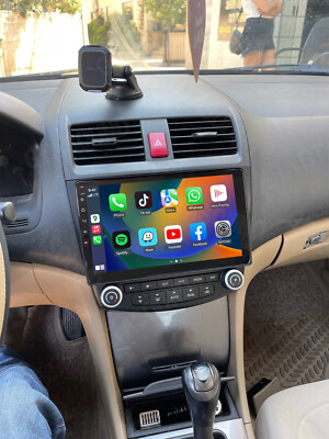 Car Stereo GPS Player with CarPlay Android Auto 2+64G For Honda Accord 2003-2007