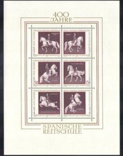 Autriche 1972 Espagnol Equitation Ecole Chevaux Equitation 6v sht MNH
