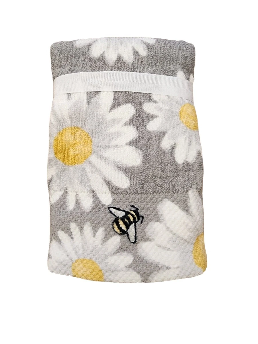 Buy Grey Bee And Daisy Towel from Next USA