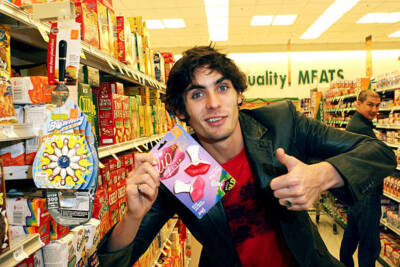 Tyson Ritter from the band All American Rejects is seen outside t - Old Photo 3