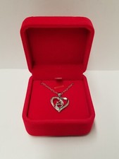 "Mother With Child" Heart Pendant Sterling Silver Necklace Gift For Mom