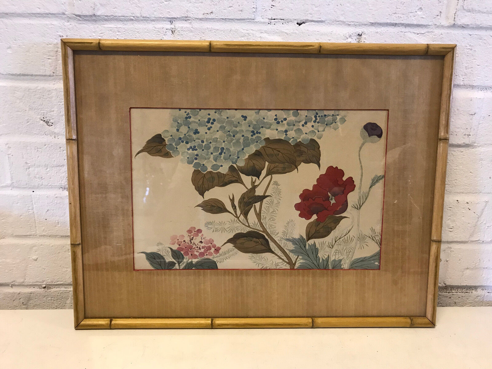 Antique Topics on TV Japanese Popular brand in the world Hoitsu Jonin Woodblock Floral F A Print Flowers