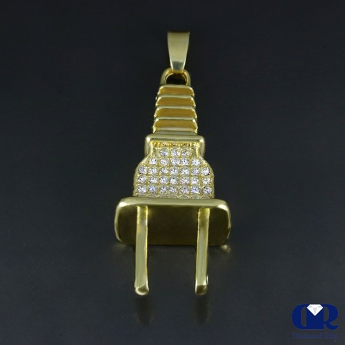 Men's 0.72 Ct Diamond Plug Pendant In 