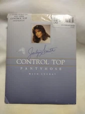 Vtg Jaclyn Smith Silky Sheer With Lycra Control Top Pantyhose Size A Lace New