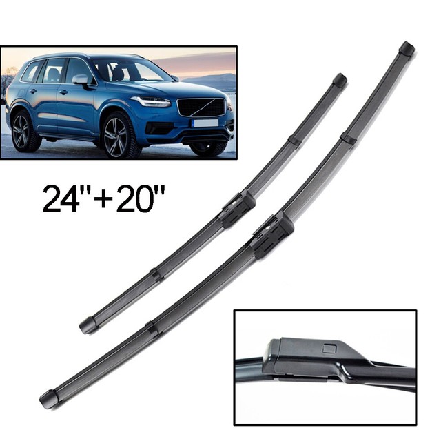 XUKEY Set of 2 Front Windshield Wiper Blades For Volvo XC90 2016 2020