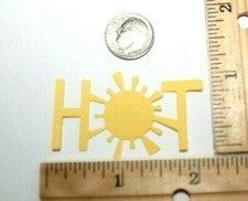   10 HOT PHRASE cardstock paper die cut embellishment scrapbook