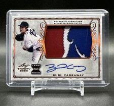 BURL CARRAWAY 2020 LEAF TRINITY RC PATCH AUTO RPA NASTY PATCH BRONZE PA-BC1