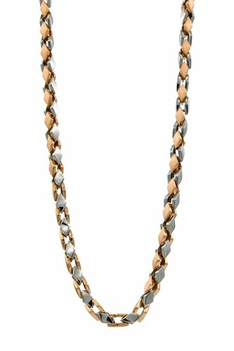 Two Tone Solid 18K Rose Gold Platinum 