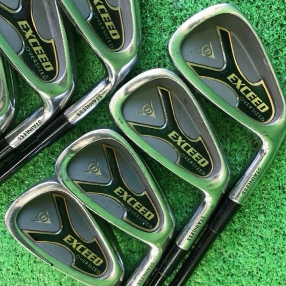 DUNLOP EXCEED OVERSIZED Irons 7pcs 34,6PW Carbon Shaft FlexS from