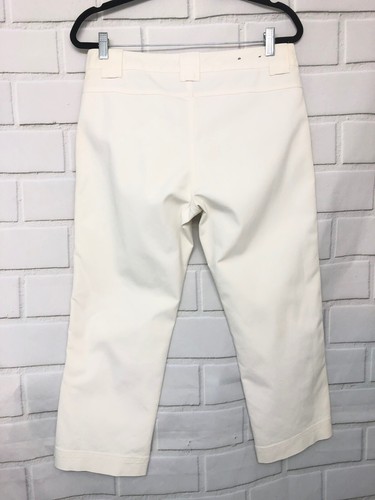 Banana Republic Women's Martin Fit White Capris Cropped Pants Size 10 - Picture 4 of 5