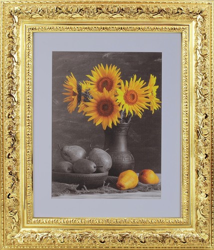 3-1/2" Ornate Gold Picture Frame 11x14 12x18 16x20 24x36 30x40 36x36+ 3348-AG076 - Picture 3 of 8