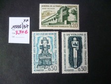 2025  TP FRANCE NEUF **  SERIE 1335/37  1962   COTE 3,20 €