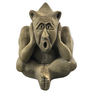 3” Gargoyle L Binkowski Vtg 1995 Miniature Surprise Gothic Sculpture Signed