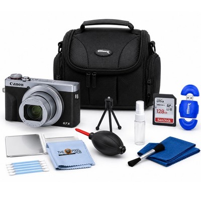 Canon PowerShot G7 X Mark III Digital Camera (Silver) - Essential 32GB Bundle