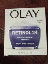 Olay Retinol 24 Smooth Renew Hydrate Night Moisturizer  1.7oz FRAGRANCE FREE 🤗