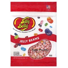 Jelly Belly TuttiFruitti Jelly Beans 1 Pound 16 Ounces Resealable Bag Genui...