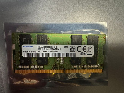 16 GB DDR4 1x SAMSUNG 16GB DDR4 2Rx8 PC4-2666V für Laptop