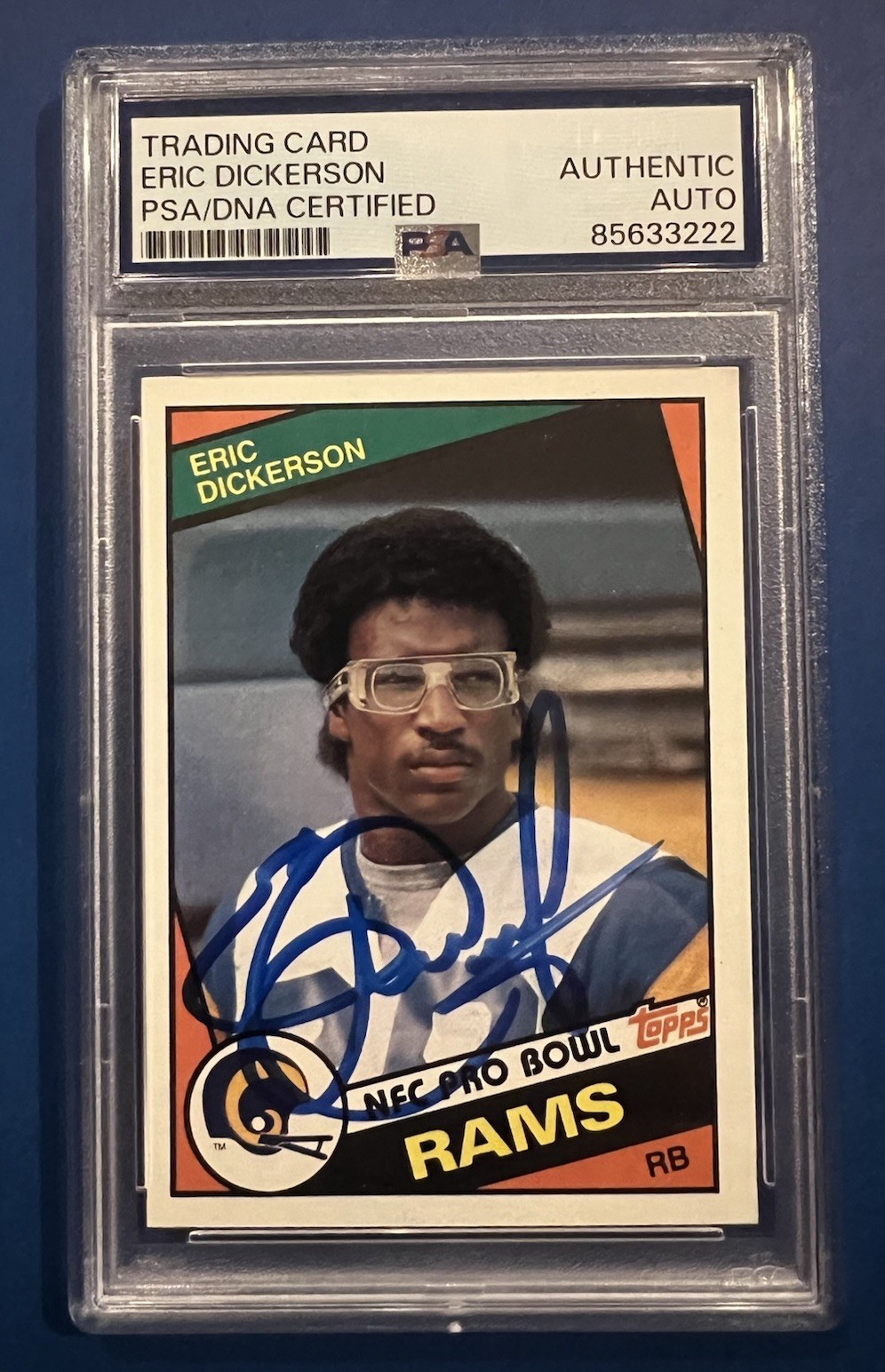 1984 Topps #280 Eric Dickerson Signed Rookie PSA DNA Certified Authentic Auto RC