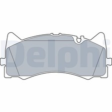 DELPHI Bremsbelagsatz Scheibenbremse LP3527 für MERCEDES AMG GT C190 Roadster DELPHI Bremsbelagsatz Scheibenbremse LP3527 für MERCEDES AMG GT C190 Roadster