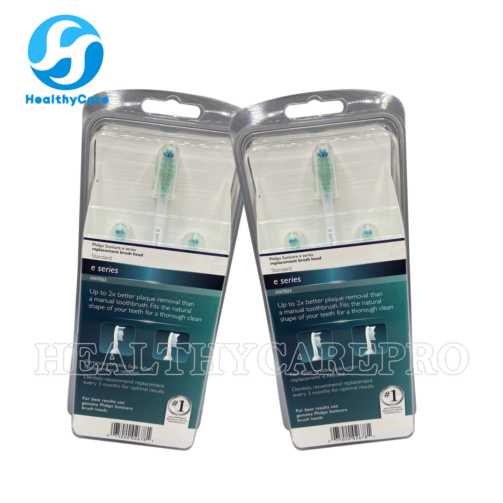 6pcs Toothbrush Heads (3x2 Pack HX7022) for Philips Sonicare