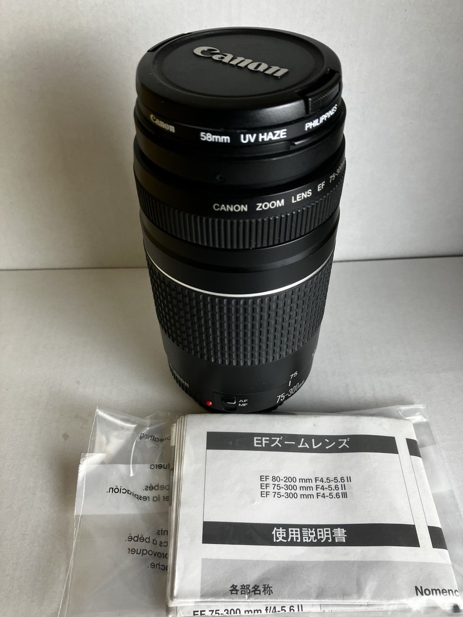 Canon EF Zoom Lens 75-300mm f/1.4-5.6 III III Auto & Manual Lens