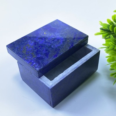 Natural Lapis Lazuli jewellery Box Handmade