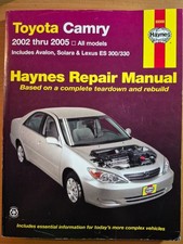 Haynes Repair Manual Toyota Camry 2002-2005 I...