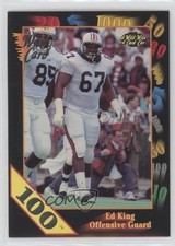 1991 Wild Card Draft 100 Stripe Ed King #81 Rookie RC 07rd. rookie card picture