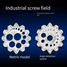 304 Stainless Steel Thread Gauge Set for Metric and British Screws Application