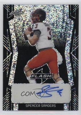 2022 Leaf Flash Black Metalized Sparkles 1/10 Spencer Sanders #BA-SS1 Auto v7j