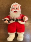 Vintage 1950s Rushton Company Coca-Cola Rubber Face Santa Claus 17"H. T2