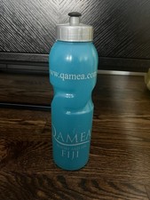 Qamea Fiji Souvenir Water Bottle 20oz Blue plastic