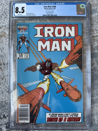 Iron Man #208 CGC 8.5 -ULTRA RARE MARK JEWELERS ~ Marvel Comics (1986)