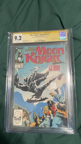 Marc Spector: Moon Knight #1 1989 CGC Signature Series 9.2 Duel Signed