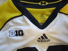 RARE! 2012 Authentic Game Used University of Michigan Alternate Football Jersey