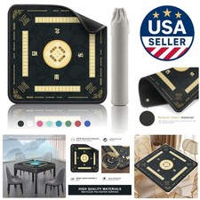 32.4 x 32.4 Inch Mahjong Mat - Portable, Non-Slip Rubber for All Table Games