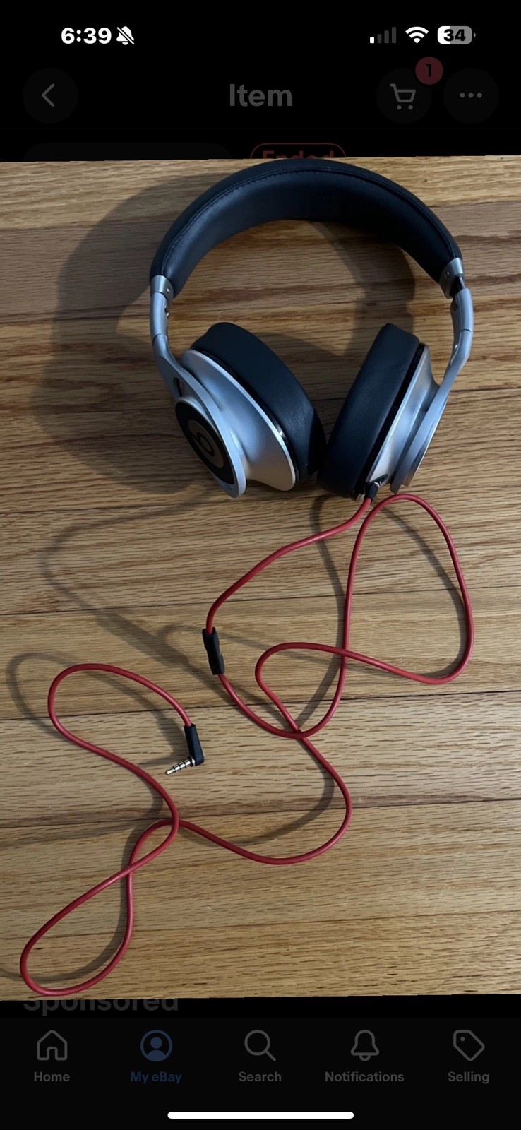 Beats by Dr. Dre Executive Over the Ear Headphone - Silver - Bonus Extra Cable