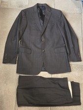 Brooks Brothers 1818 Regent Pinstripe Vitale Barberis Canonico Suit 38R 31x26