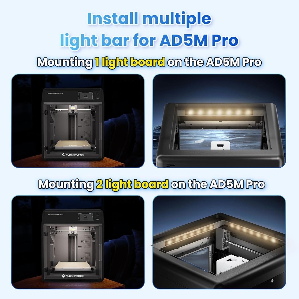 FLASHFORGE LED Strip Kit 24V LED Light Board 3D Printer Acessary for ...