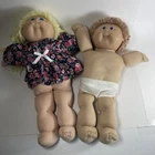 Appalachian Art Works Cabbage Patch Doll 1978 1982 Pair Blond Girl Tan Boy Dolls
