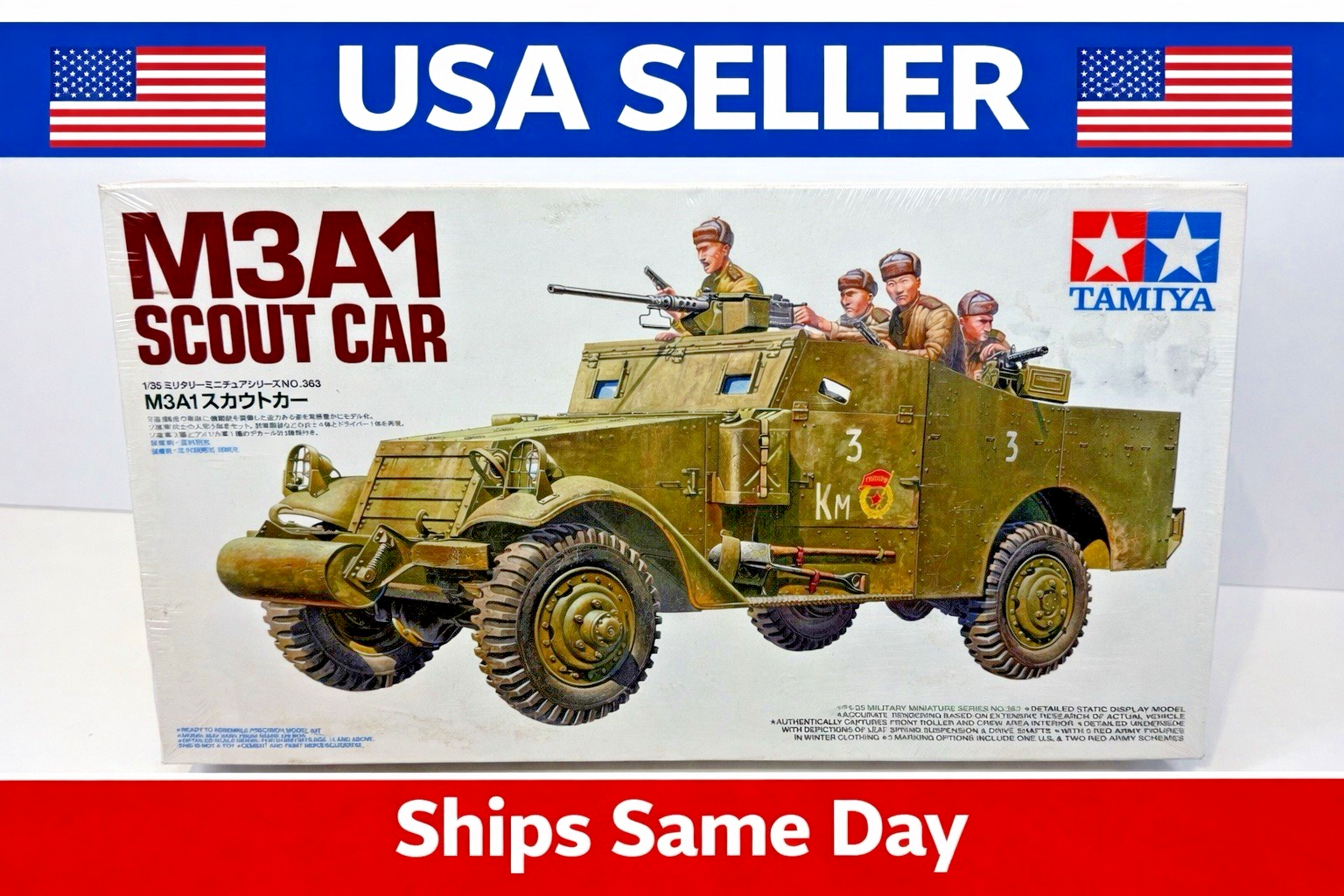 Tamiya 35363-1:35 US M3A1 Scout Car/Voiture de Chantier modélisme kit de Construction en Plastique Loisirs Bricolage Collage modélisme Assemblage au meilleur prix sur Tamiya 35363-1:35 US M3A1 Scout Car/Voiture de Chantier modélisme kit de Construction en Plastique Loisirs Bricolage Collage modélisme Assemblage au meilleur prix sur