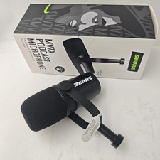 Black MV7X Dynamic Podcast XLR Microphone with Voice Isolation US