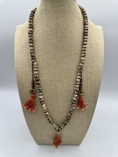 Mala Yak Horn Tibetan Guru Mantra Meditation Beads With Tassels