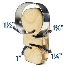 Bracelet Bending Jig Tool 4 in 1 Portable Professional Wood Bangle Bender
