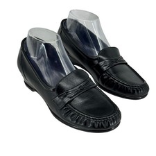 Women  s SAS Size 8 Black Leather Loafers w Tripad Comfort Footbed