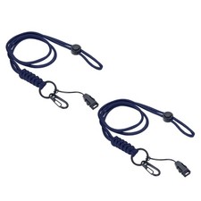 44cm Long Keychain Lanyards, 2 Pcs Keychain Lanyard, Dark Blue